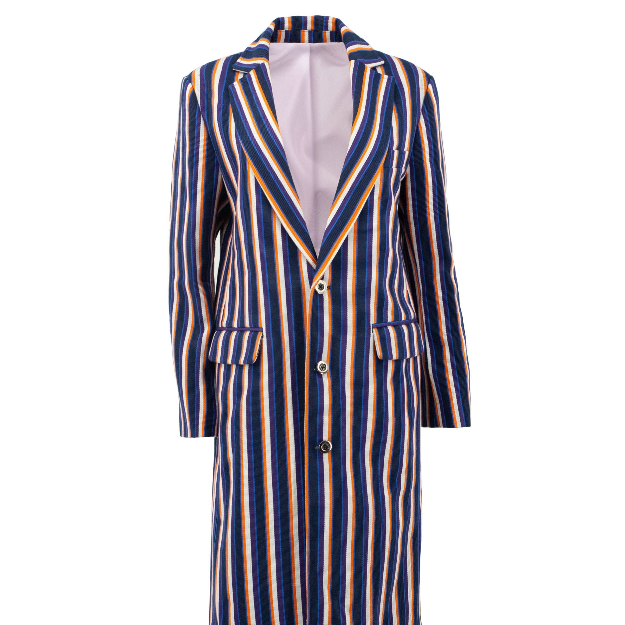 Pinstripes (Navy Blue Focus)