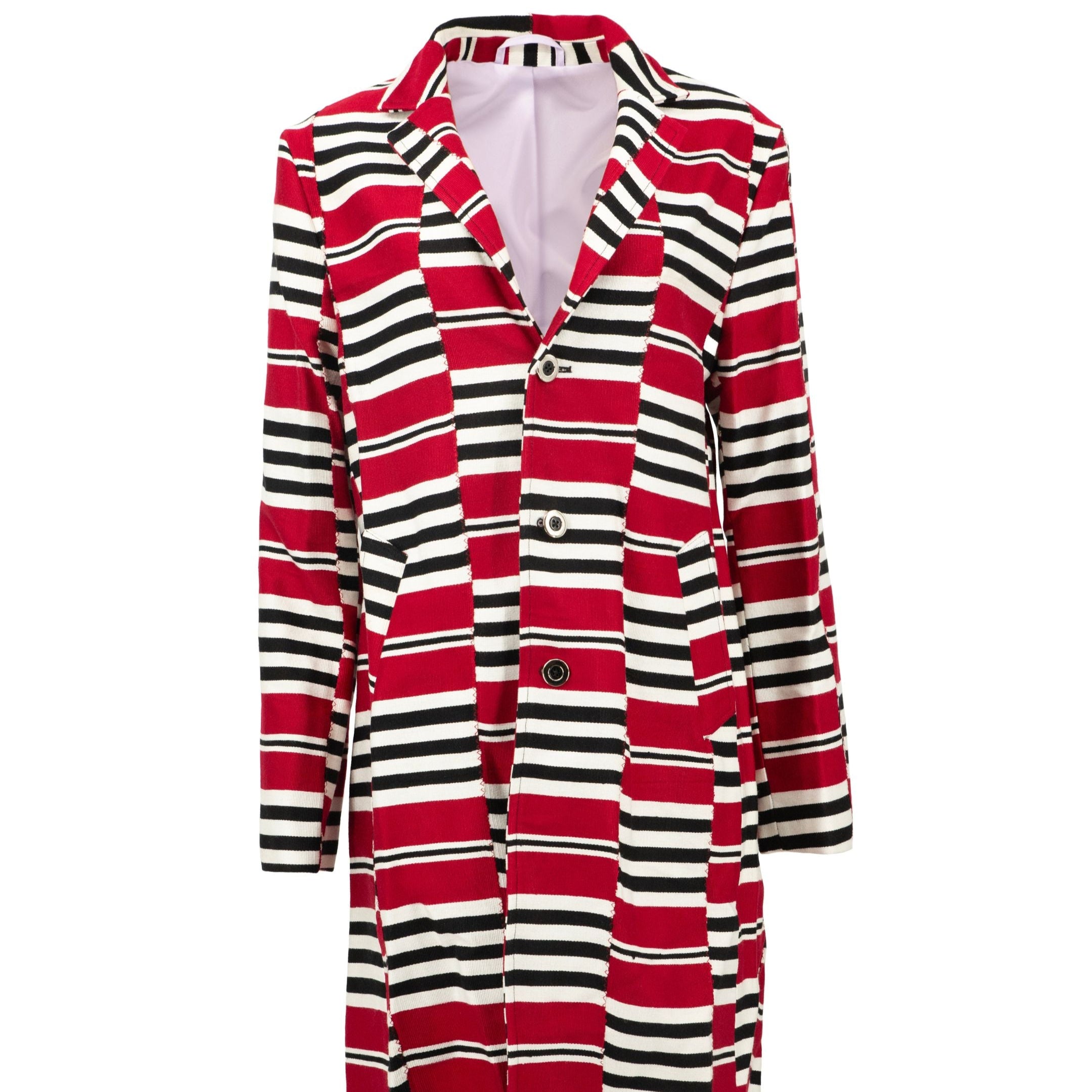 Black/Red/White Stripes