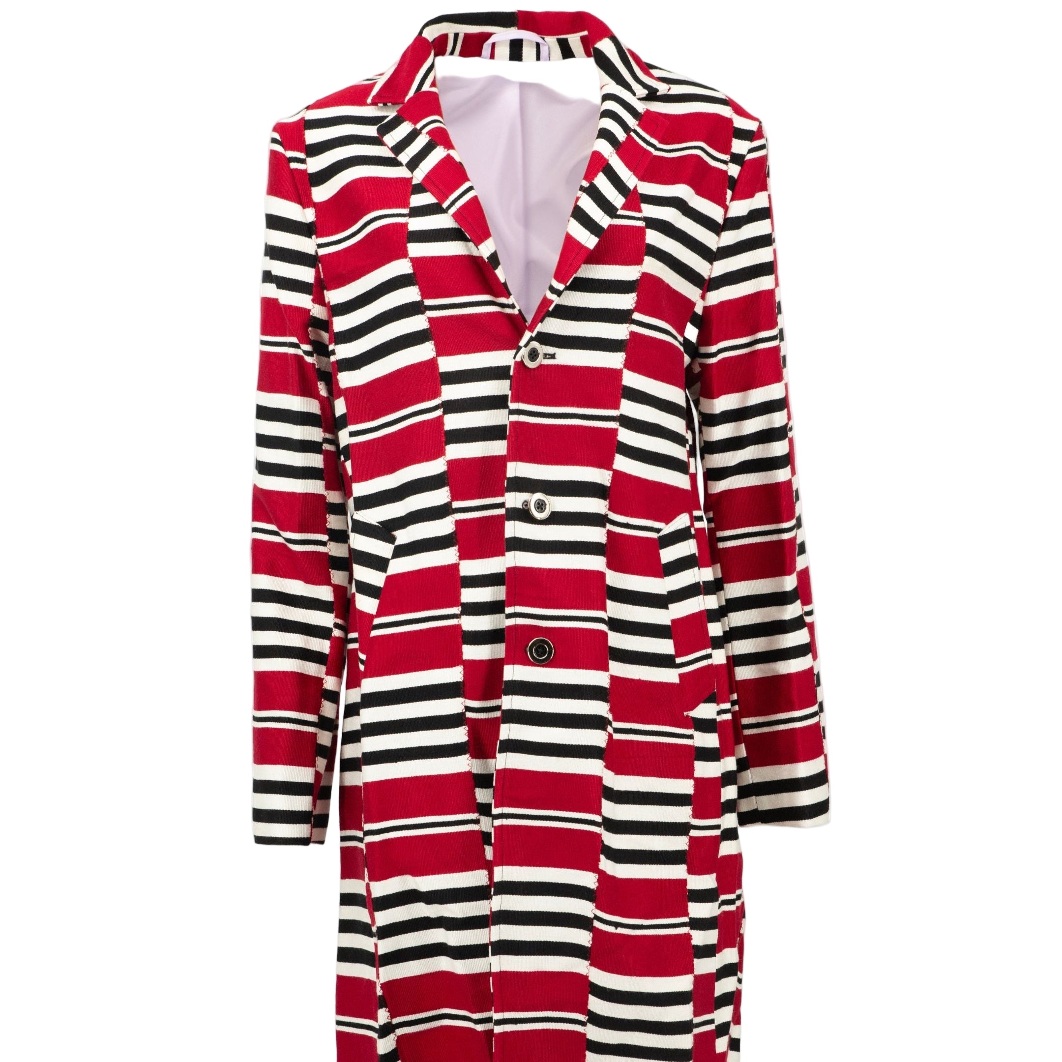 Black/Red/White Stripes