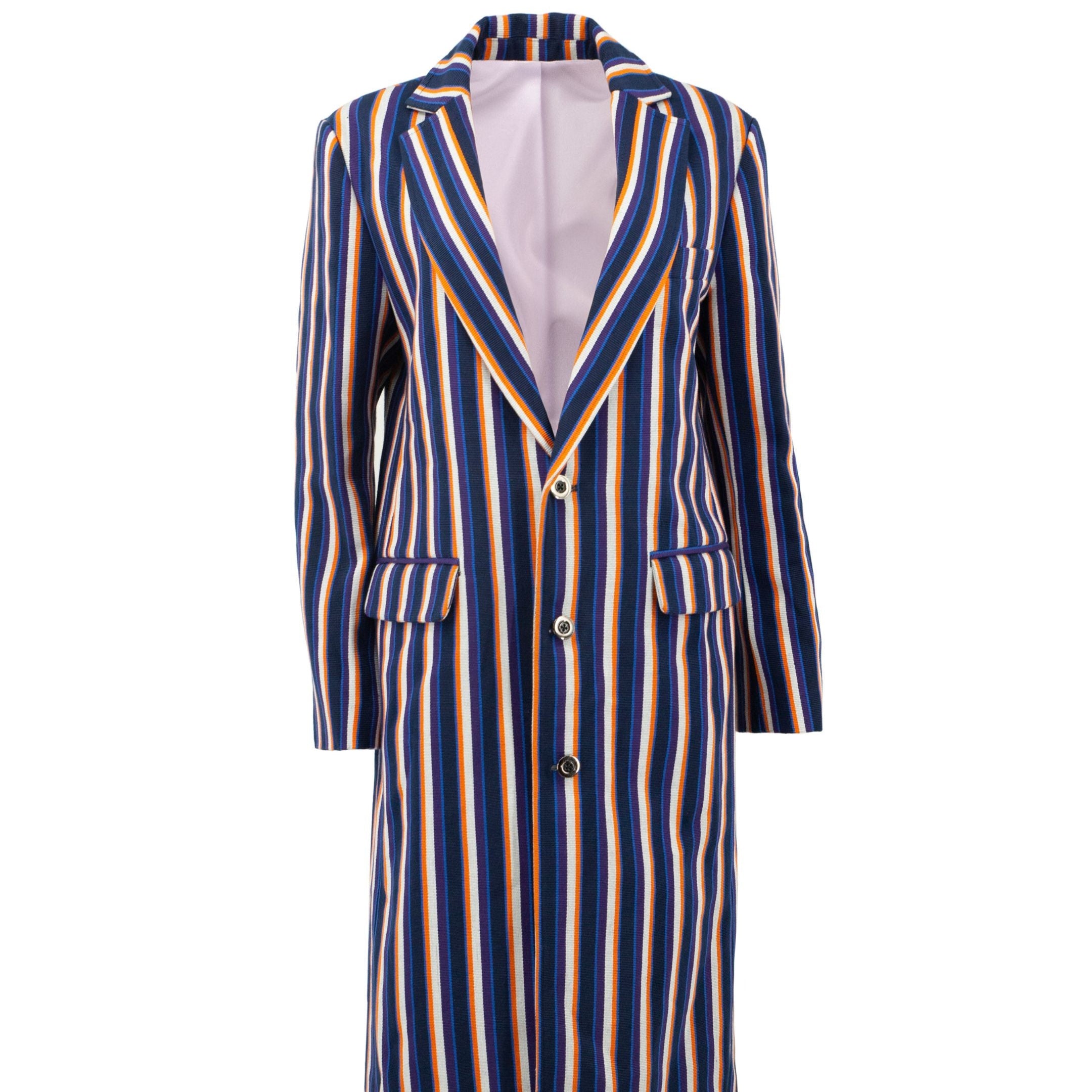 Pinstripes (Navy Blue Focus)