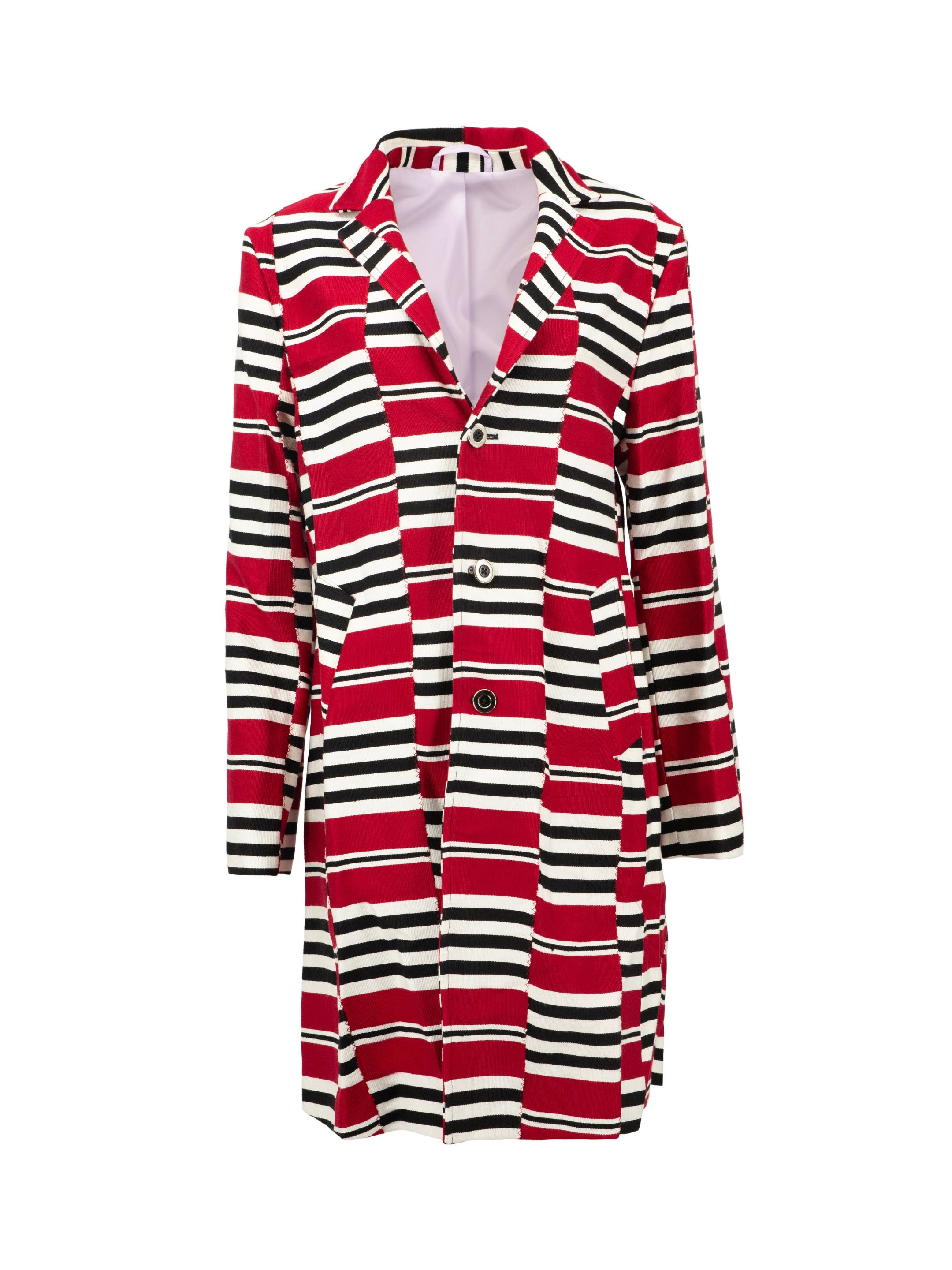 Black/Red/White Stripes