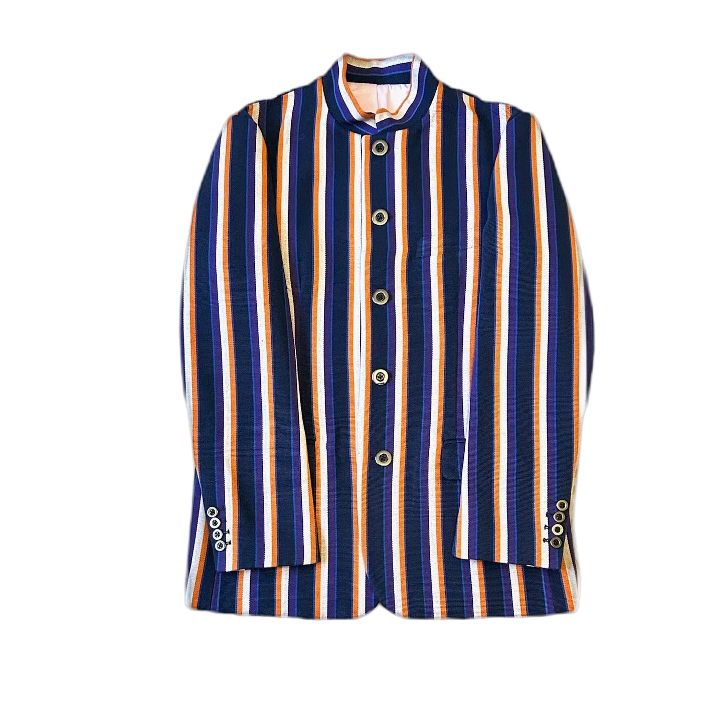 Pinstripes (Navy Blue Focus)